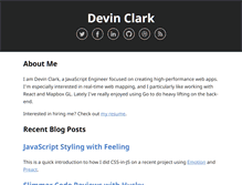 Tablet Screenshot of devin-clark.com